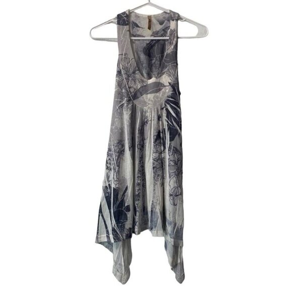 Suki Jones Colorful Racerback‎ Party Tunic Top Size Large Floral Boho Beach - Picture 1 of 8